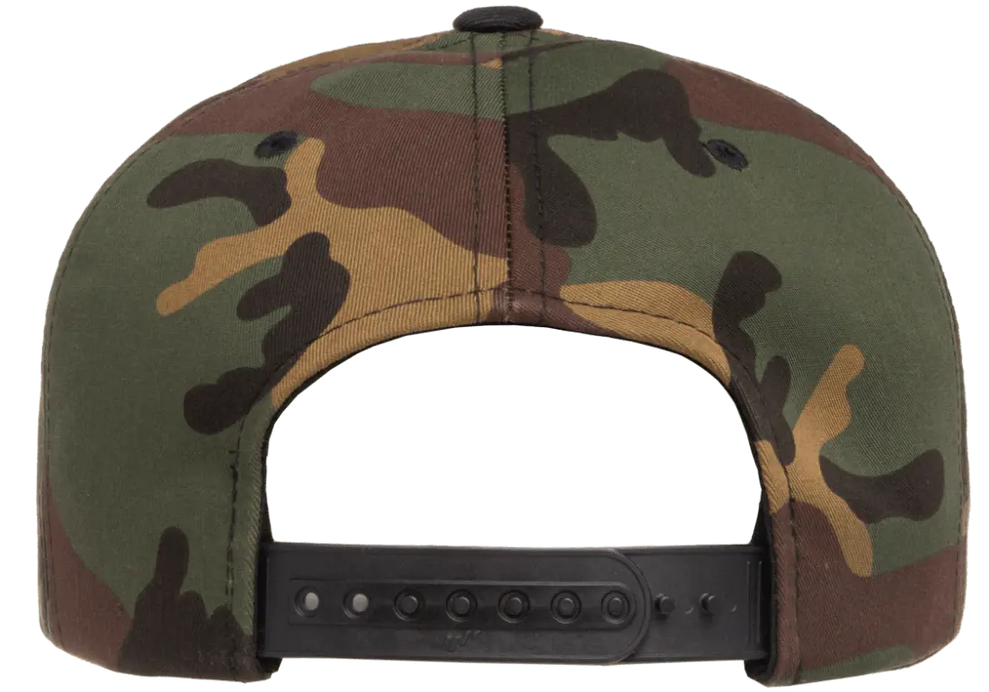 YP Classics® premium snapback camo cap - 2-tone