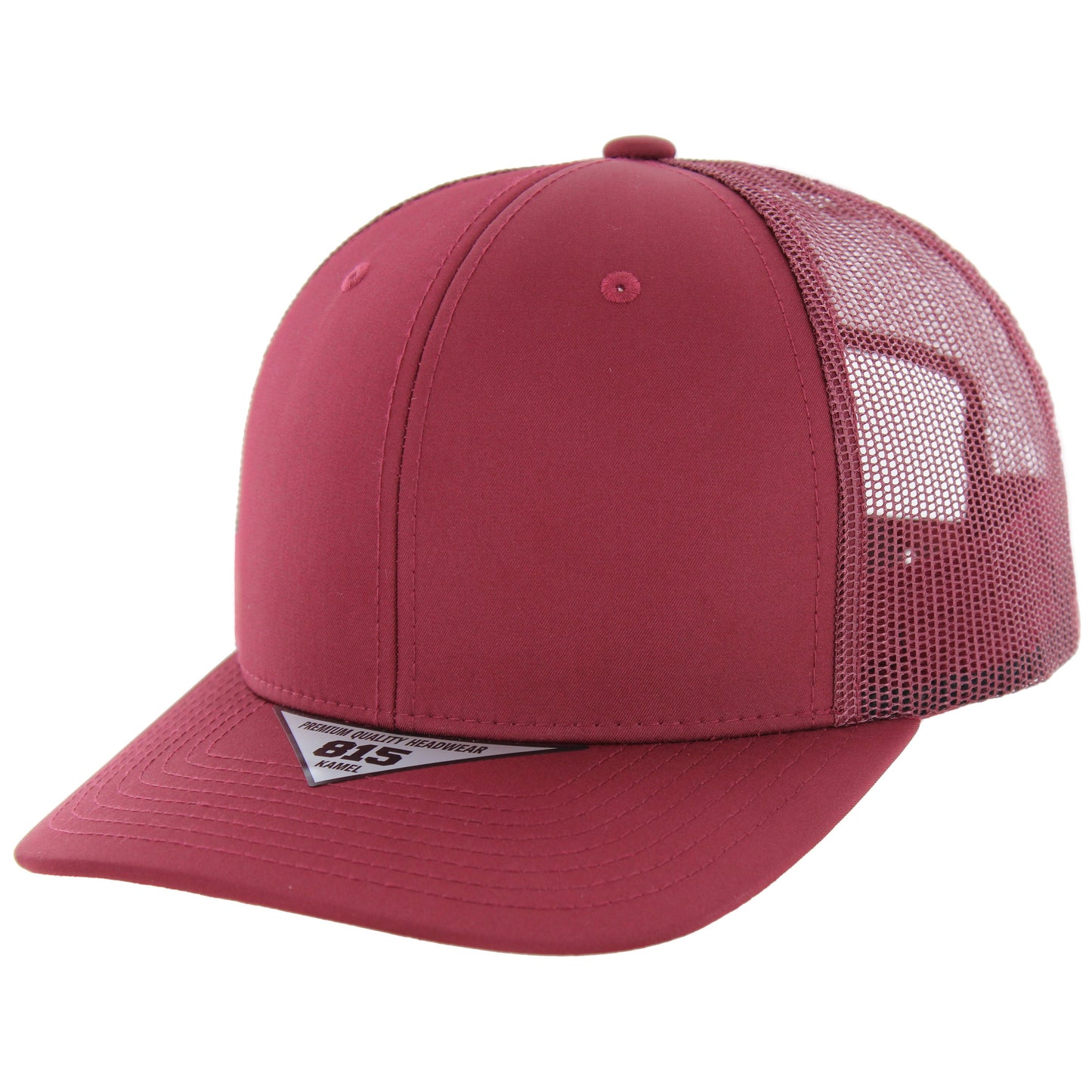 K815NT - 6 PANEL NANO TWILL TRUCKER - Burgundy