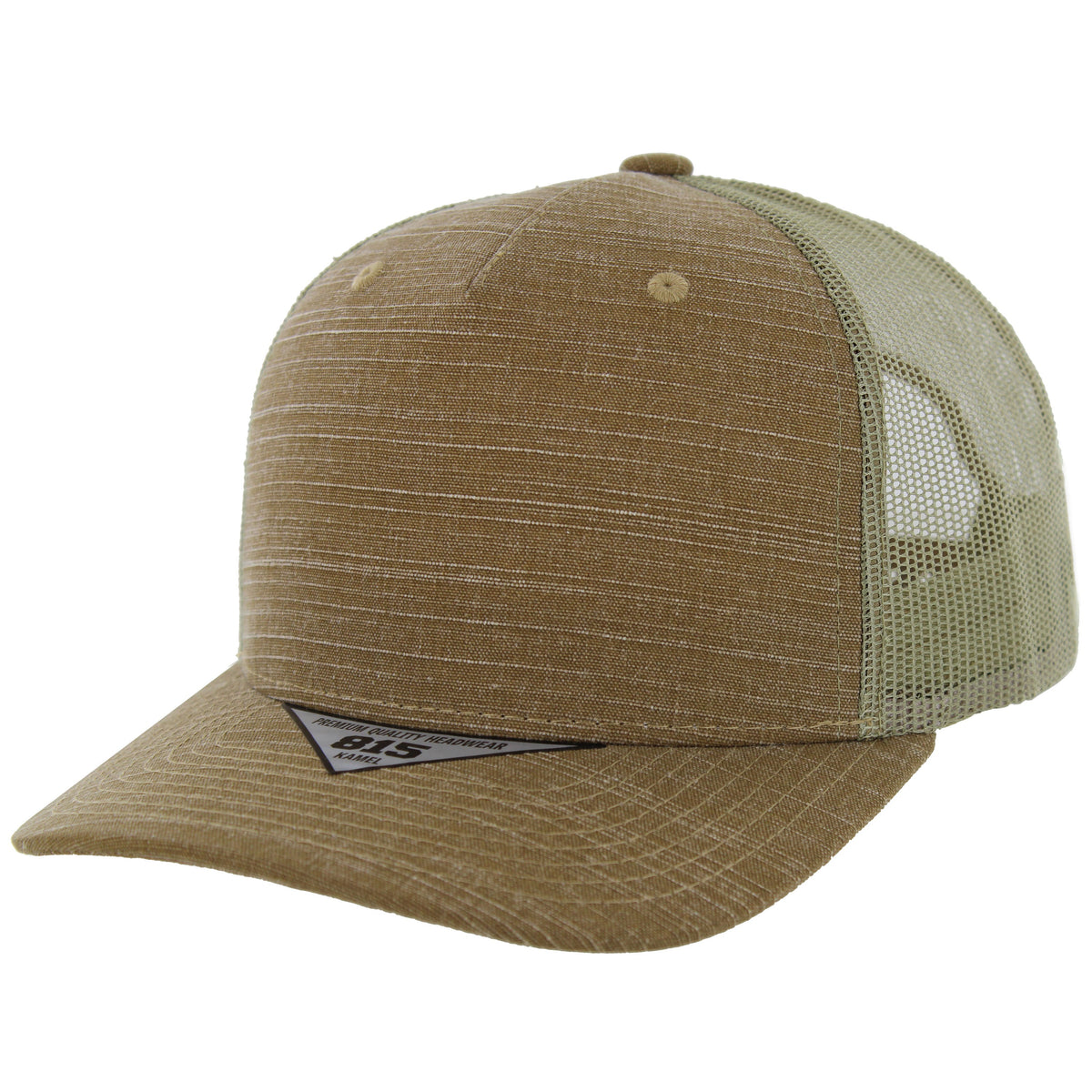 K815SLT - SLUB TRUCKER HAT - Caramel