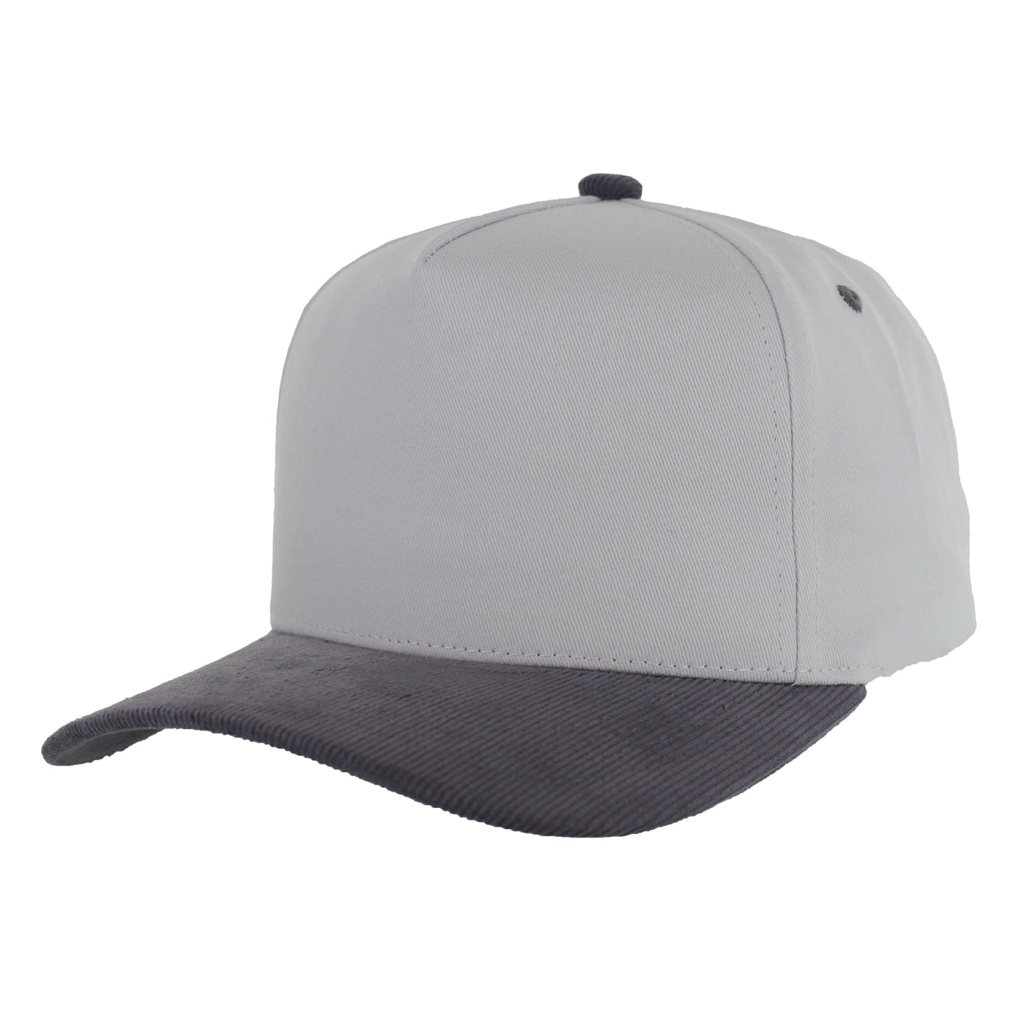 K804CC - 5 PANEL COTTON WITH CORDUROY VISOR CAP