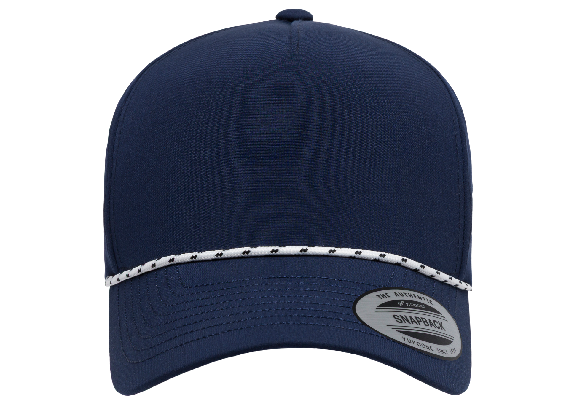 YP Classics® 5-Panel Snapback Cap with Perforations and Braided Rope