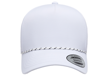YP Classics® 5-Panel Snapback Cap with Perforations and Braided Rope