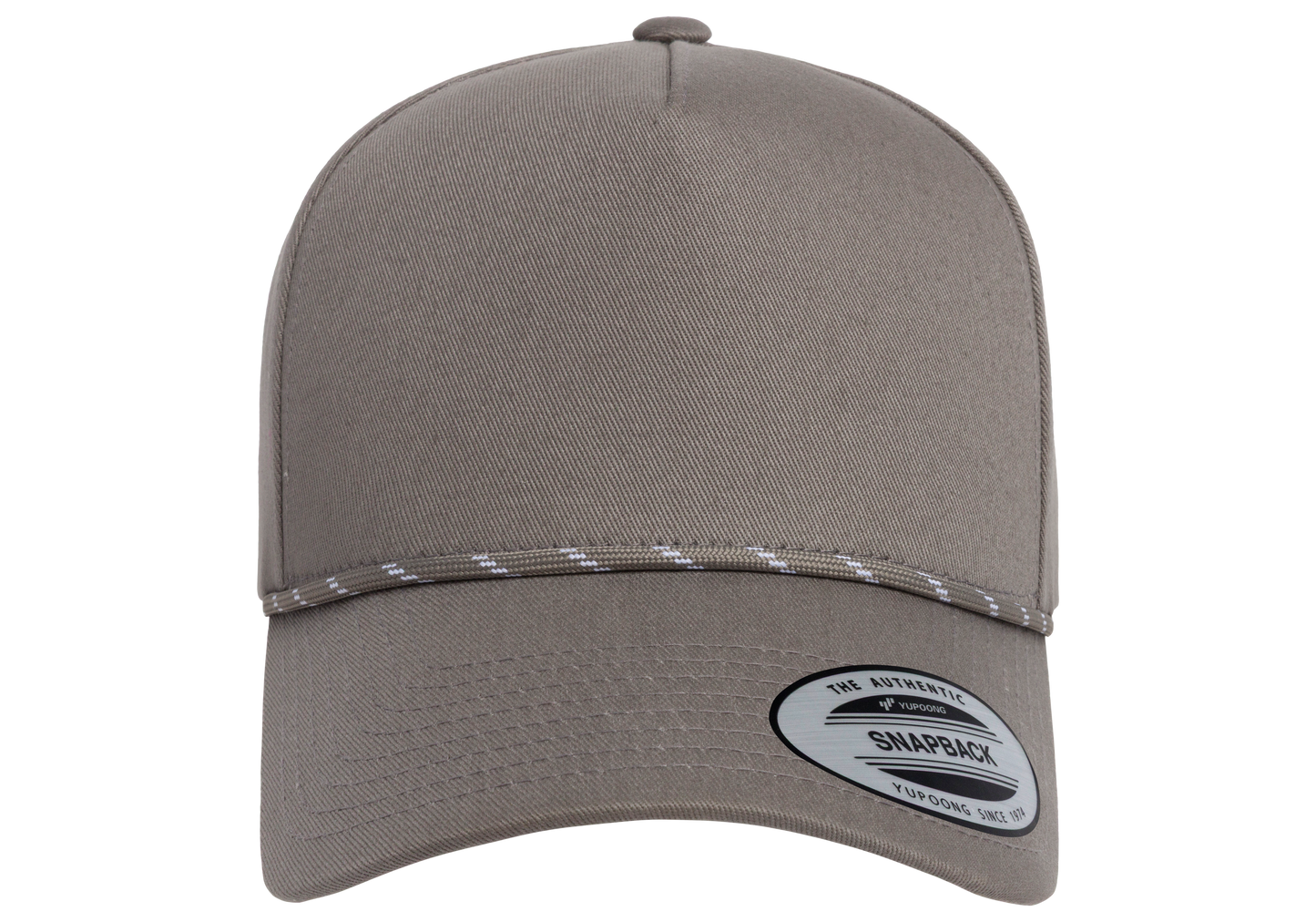 YP Classics® Retro Cotton Blend 5-Panel Snapback Cap with Braided Rope
