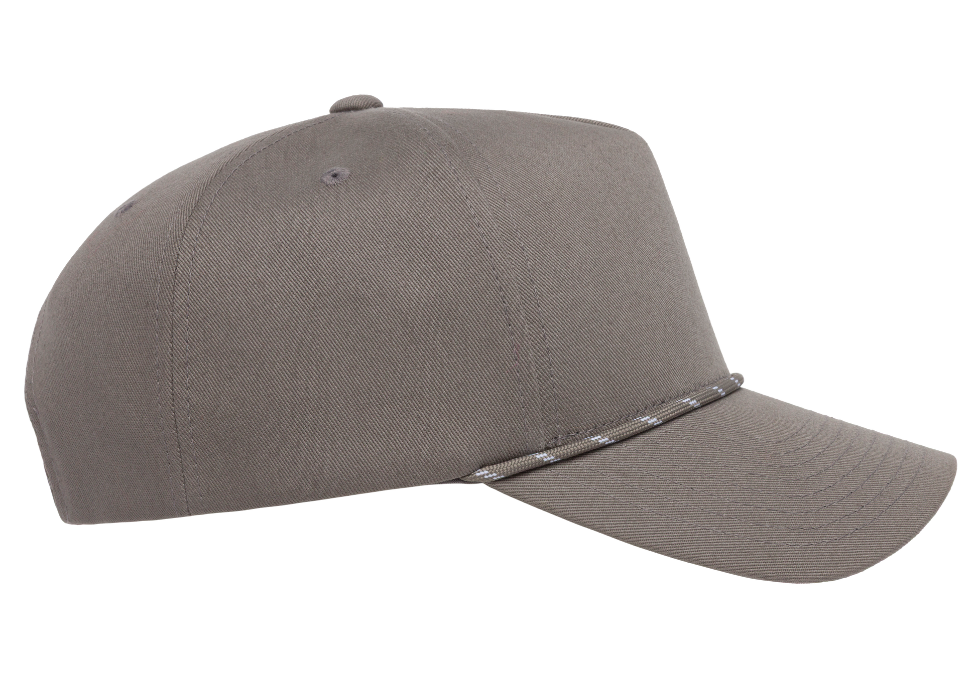 YP Classics® Retro Cotton Blend 5-Panel Snapback Cap with Braided Rope