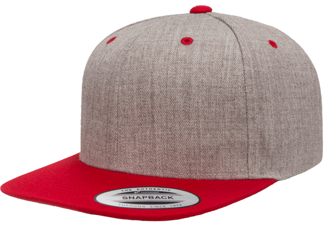 6089MT - Heather/Red