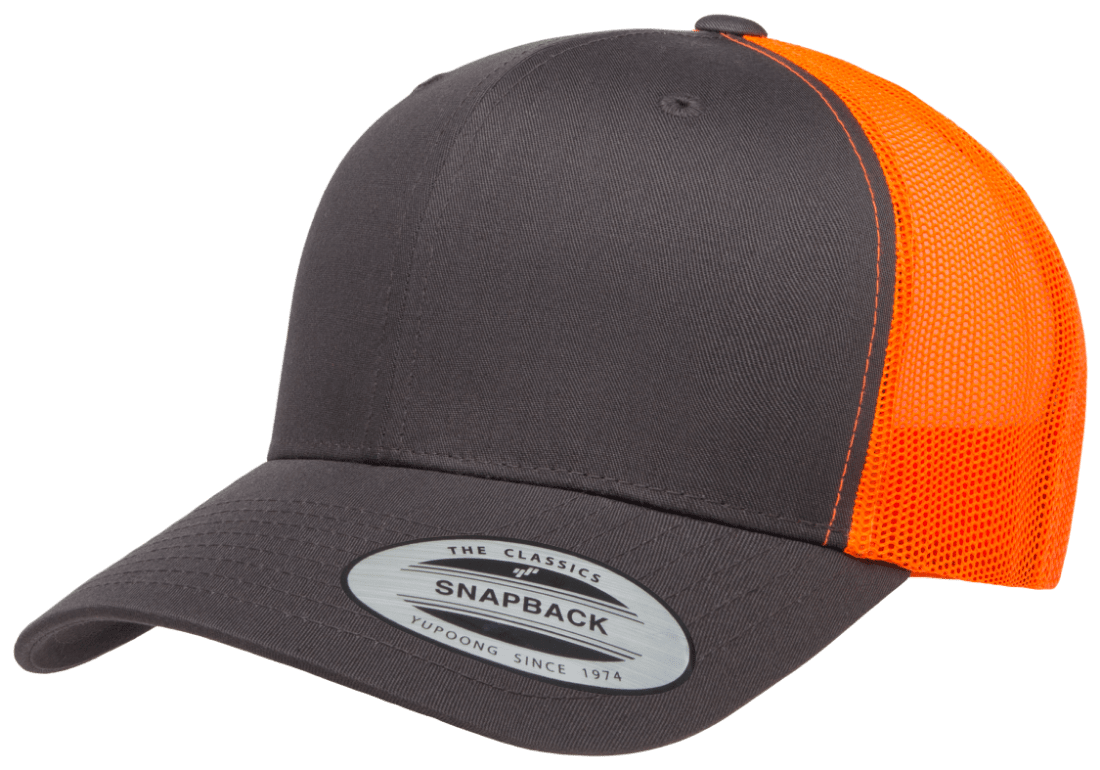 6606T - Charcoal/Neon Orange