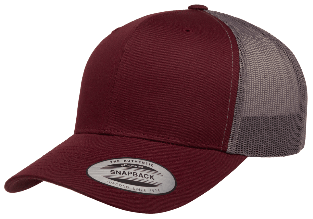 6606T - Maroon/Grey