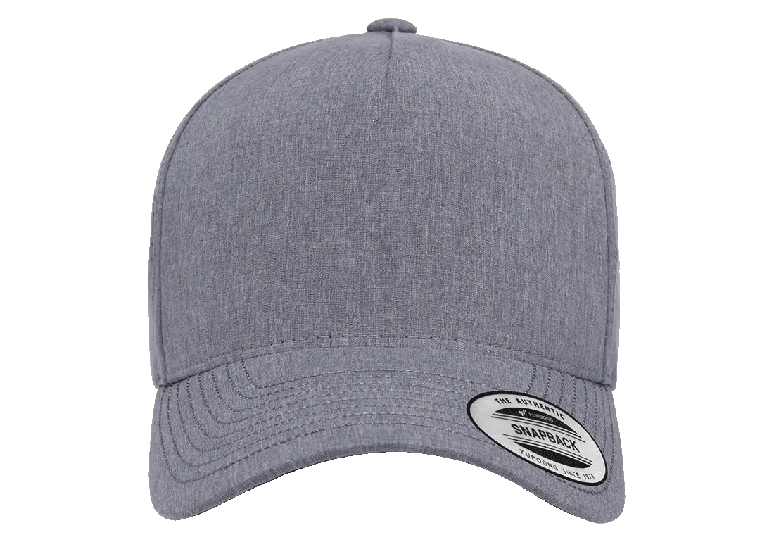 YP Classics® 5-panel snapback cap with perforation