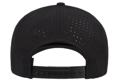 YP Classics® 5-panel snapback cap with perforation