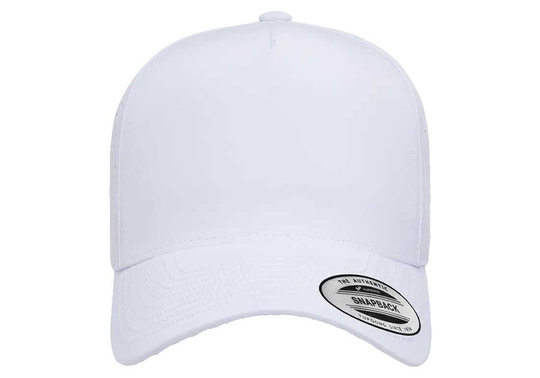 YP Classics® 5-panel snapback cap with perforation