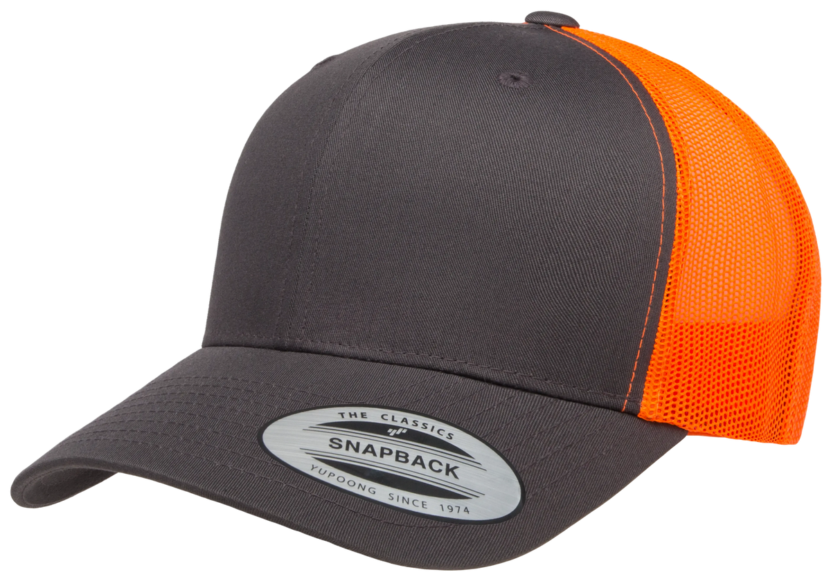 6606T - Charcoal/Neon Orange