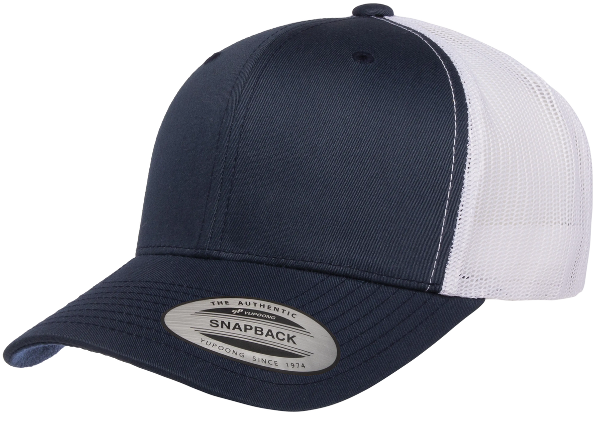 6606T - Navy Hat/White Mesh Back