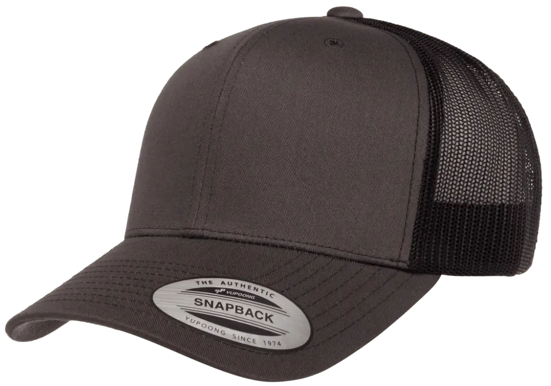 6606T - Charcoal Hat/ Black Mesh Back