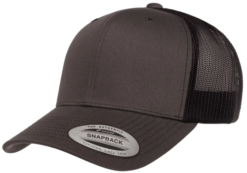 Charcoal Hat/ Black Mesh Back / One Size