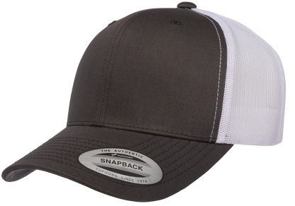 6606T - Charcoal Hat/White Mesh Back