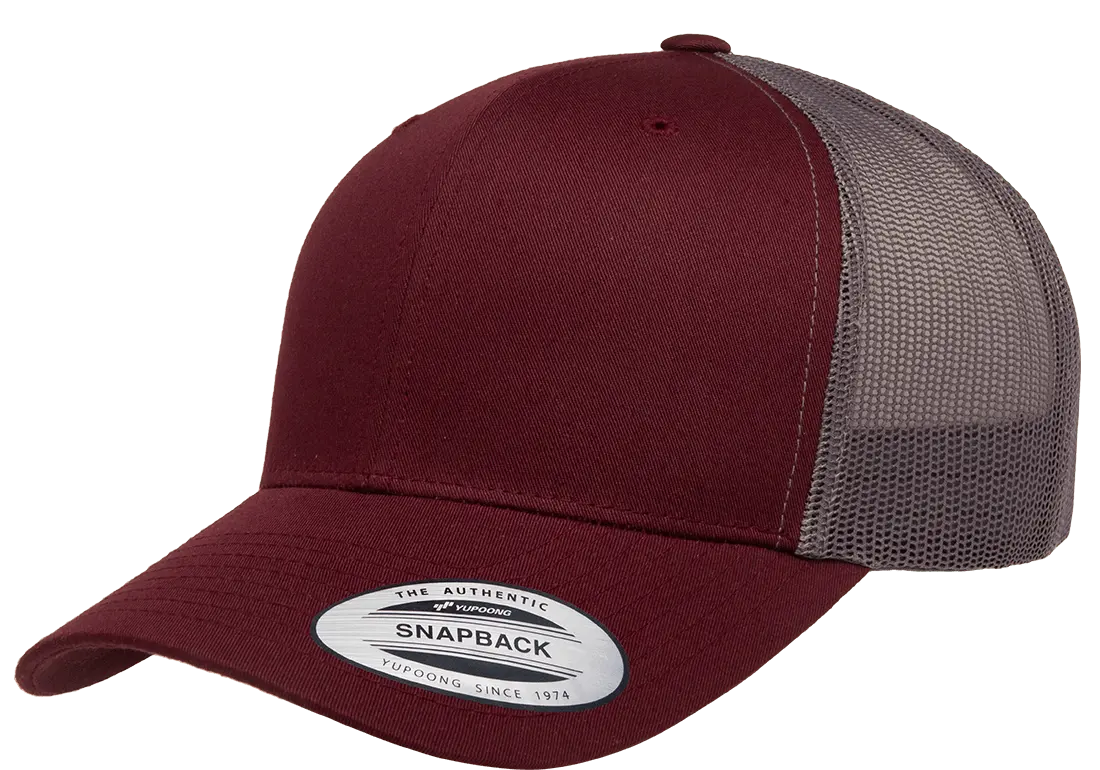 6606T - Maroon/Grey