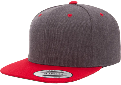 6089MT - Dark Heather/Red