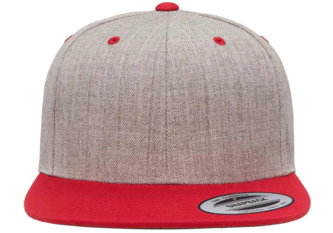 6089MT - Heather/Red