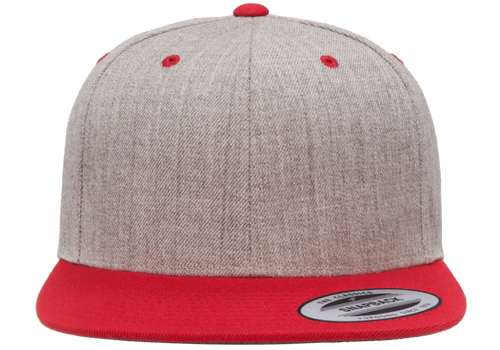 Heather/Red / One Size