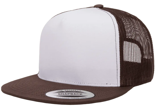Brown Hat /White Front Panel / One Size