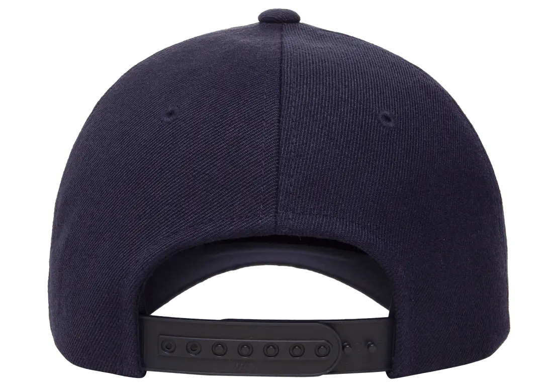 YP Classics® 5-panel premium curved visor snapback cap