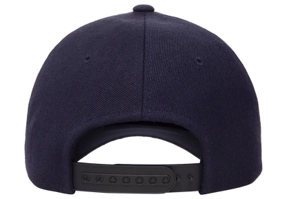 YP Classics® 5-panel premium curved visor snapback cap