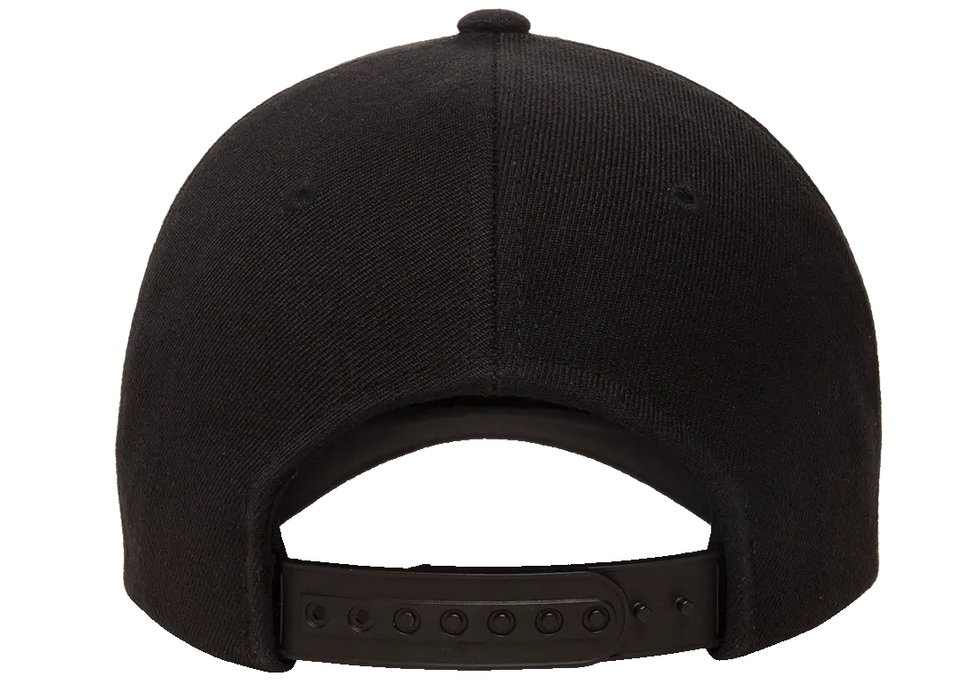 YP Classics® 5-panel premium curved visor snapback cap