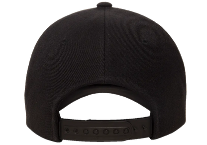 YP Classics® 5-panel premium curved visor snapback cap