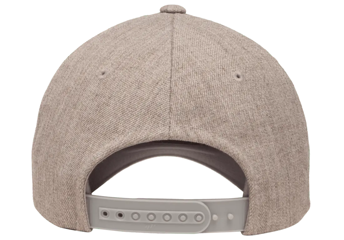 YP Classics® 5-panel premium curved visor snapback cap