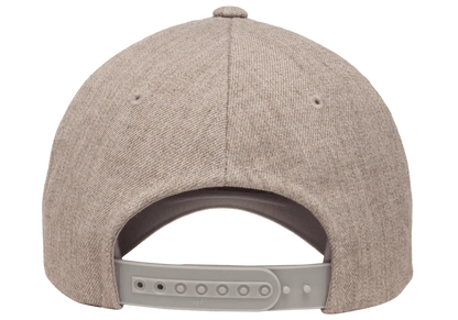 YP Classics® 5-panel premium curved visor snapback cap