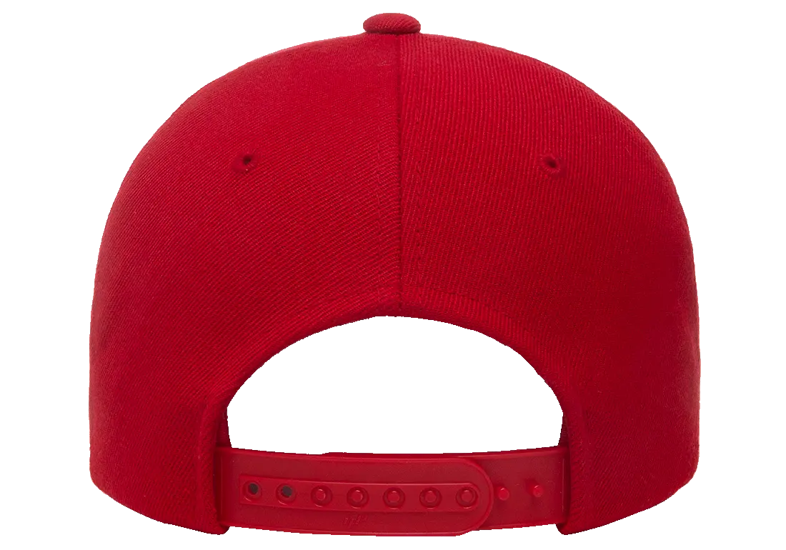 YP Classics® 5-panel premium curved visor snapback cap