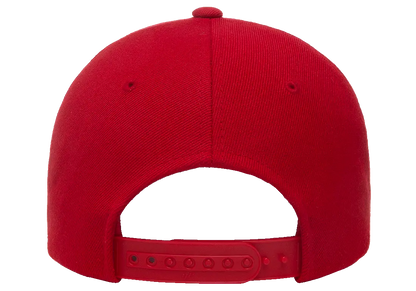 YP Classics® 5-panel premium curved visor snapback cap