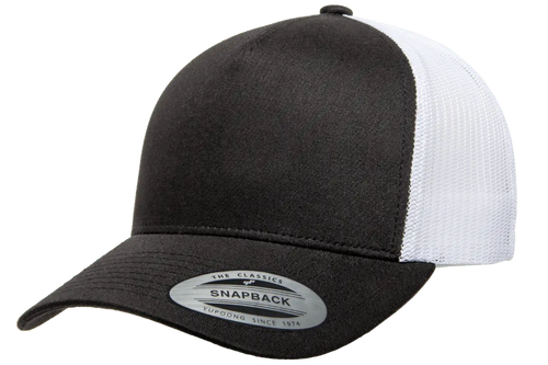 Black Hat/White Mesh Back / One Size