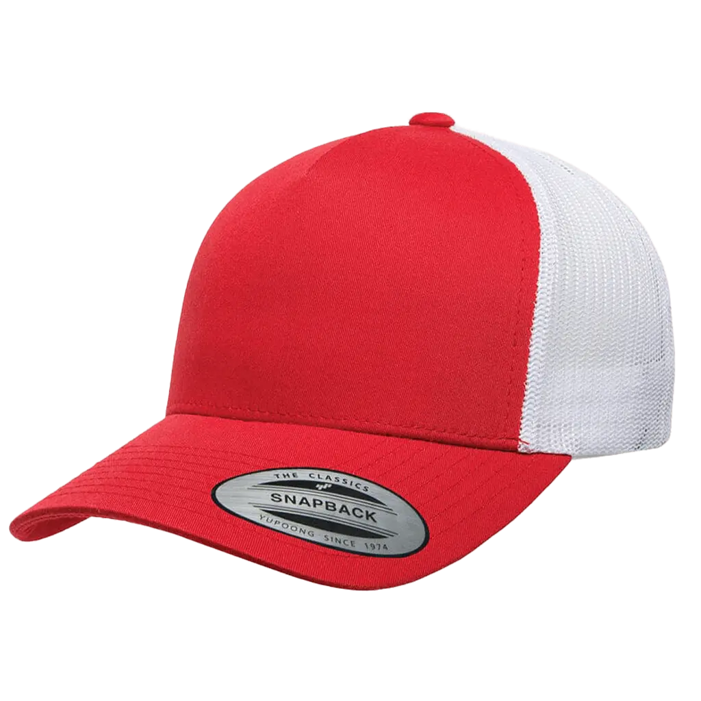 6506T - Red Hat/White Mesh Back
