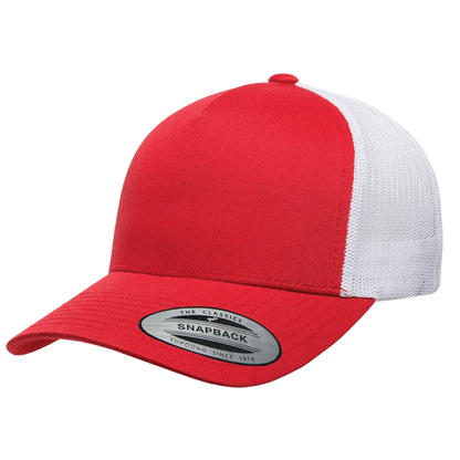 6506T - Red Hat/White Mesh Back