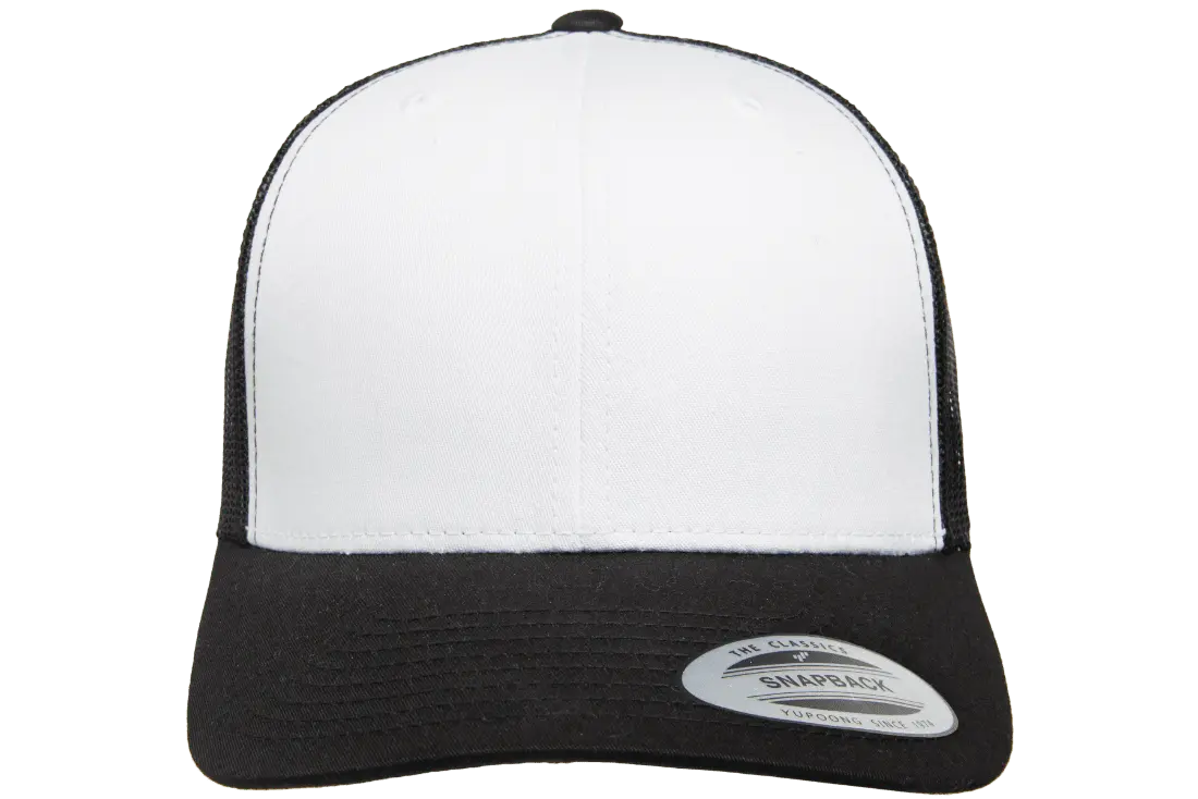 YP Classics® retro trucker cap with white front panel