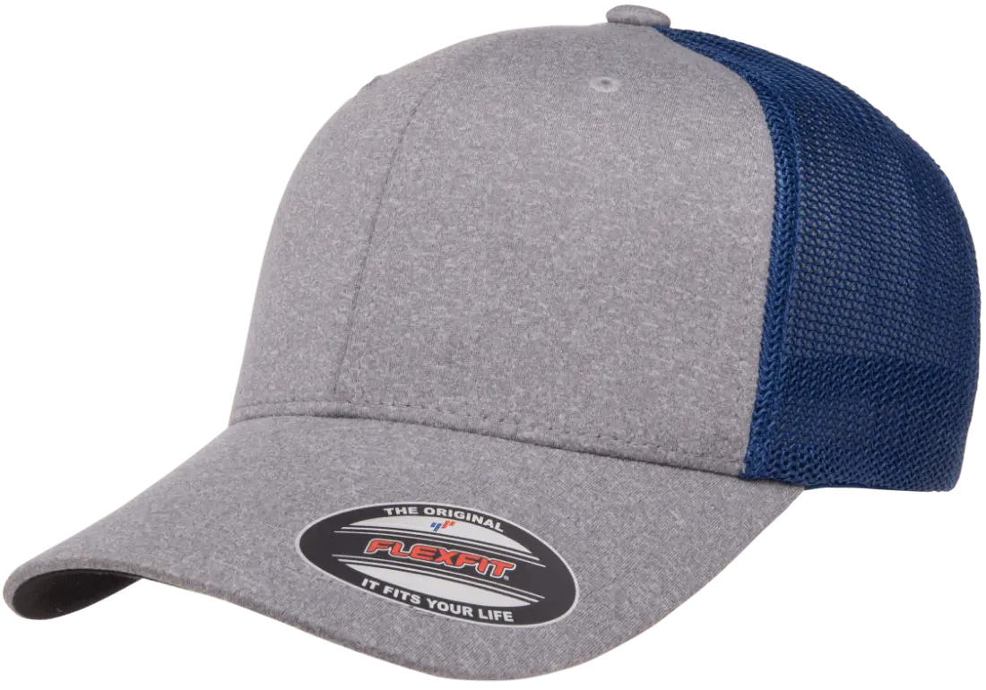 6311 - heather Hat/Royal Mesh Back