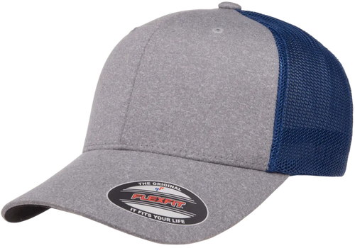 heather Hat/Royal Mesh Back / One Size