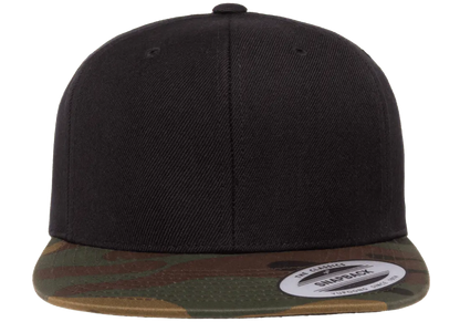 YP Classics® premium snapback camo cap - 2-tone