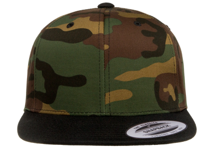 YP Classics® premium snapback camo cap - 2-tone