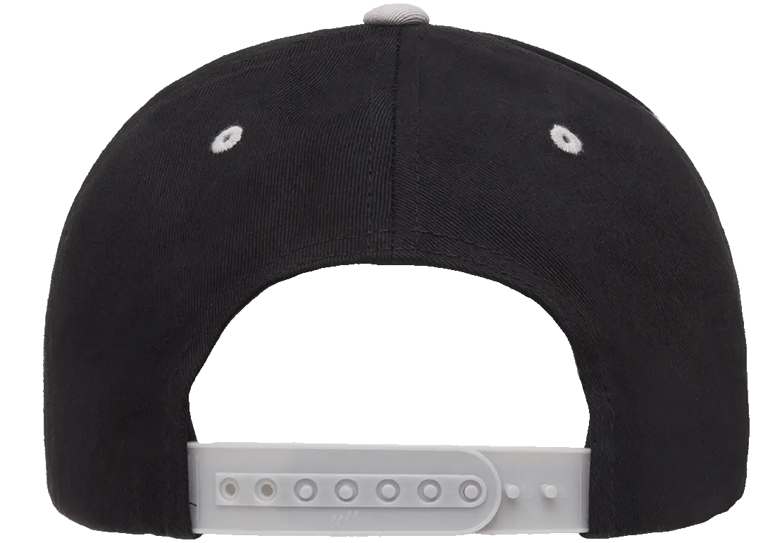YP Classics® 5-panel cotton twill snapback cap - 2-tone