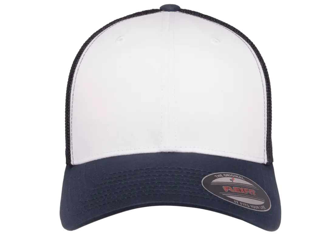 Flexfit® trucker mesh cap - white front panels