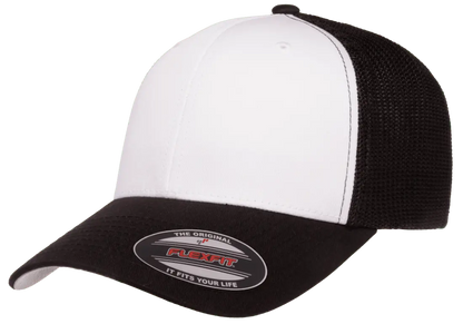 6511W - Black Hat/White Front Panel