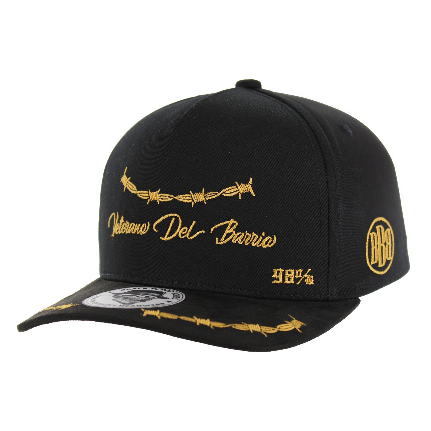 BBB001-23 - VETERANO DEL BARRIO - Black Cotton / Suede