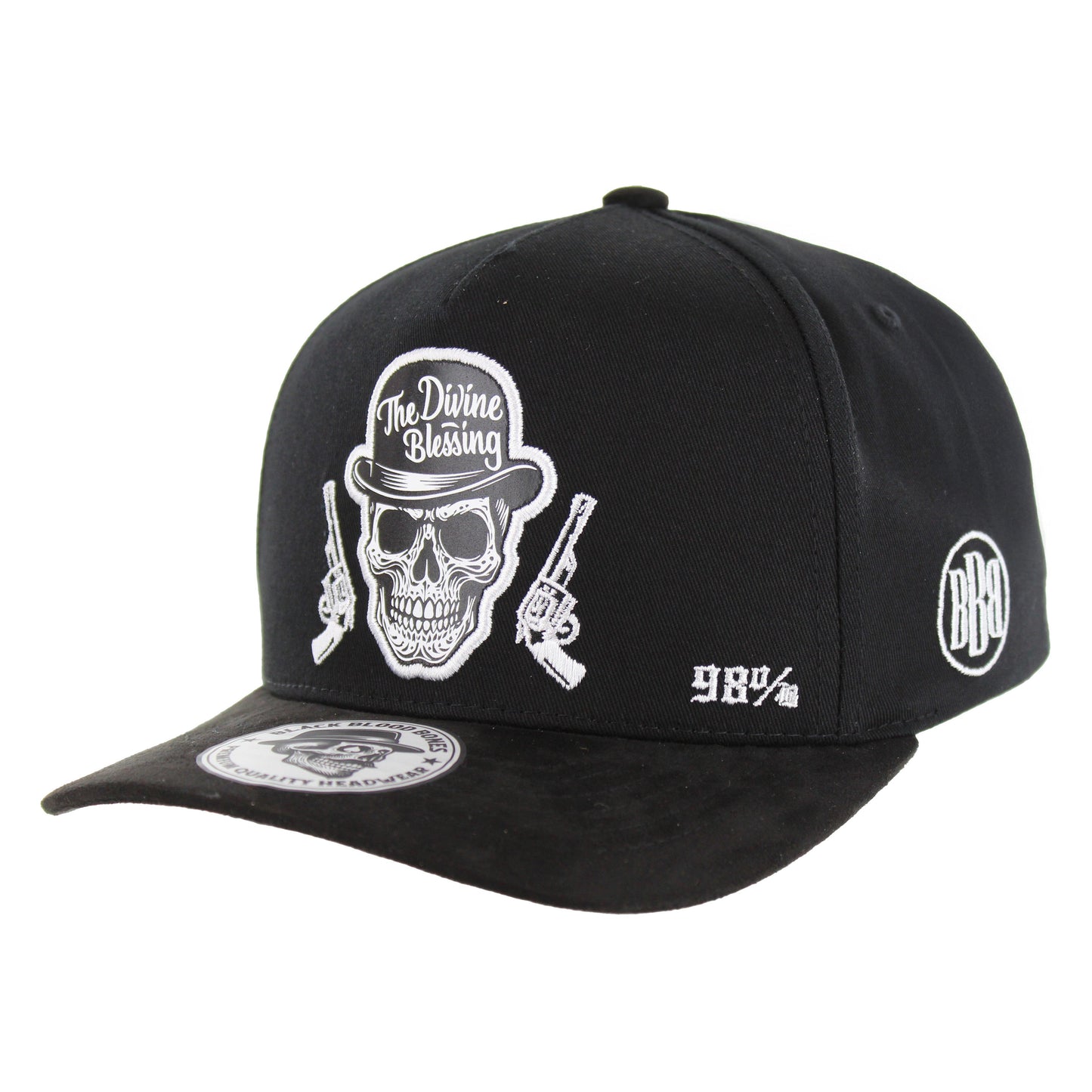 BBB002-2 - THE DIVINE BLESSING - Black Cotton / Suede