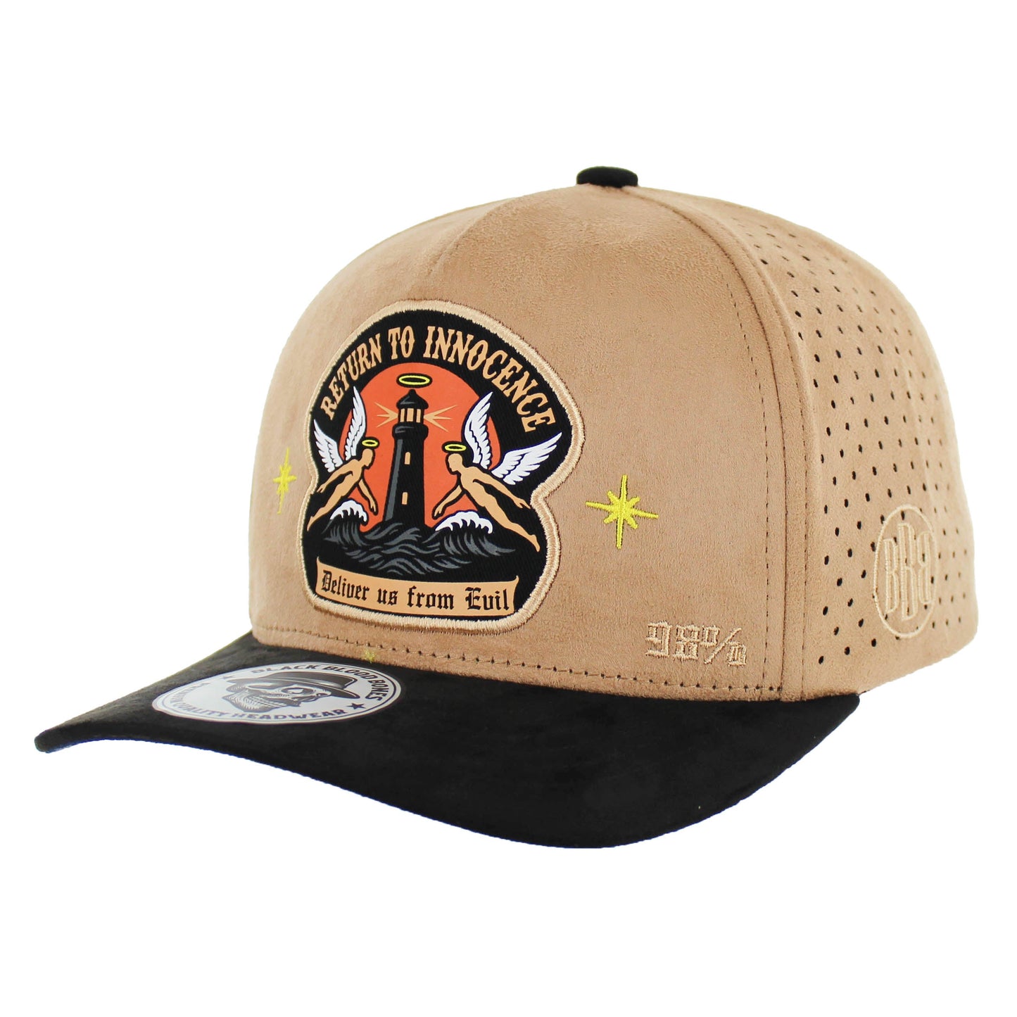 BBB003-12 - RETURN TO INNOCENCE - Khaki / Black Suede