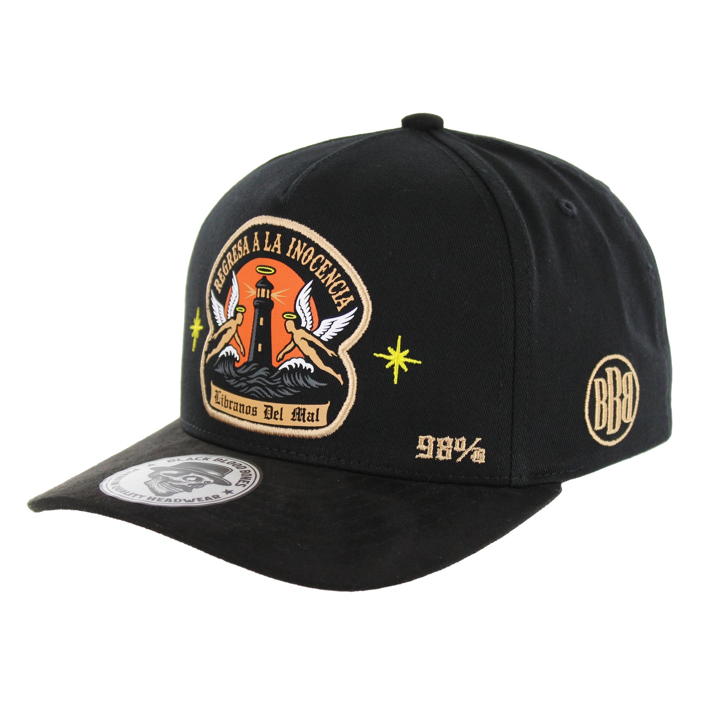 BBB003-23 - REGRESA A LA INOCENCIA - Black Cotton / Suede