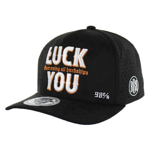 BBB004 LUCK YOU, SUEDE PERFORATED-BLACK