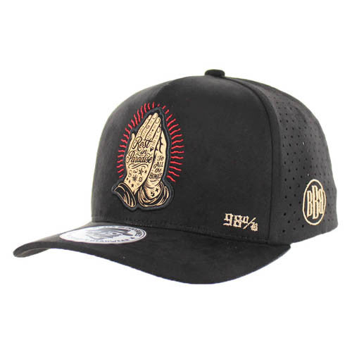 BBB006 REST IN PARADISE, SUEDE PERFORATED-BLACK