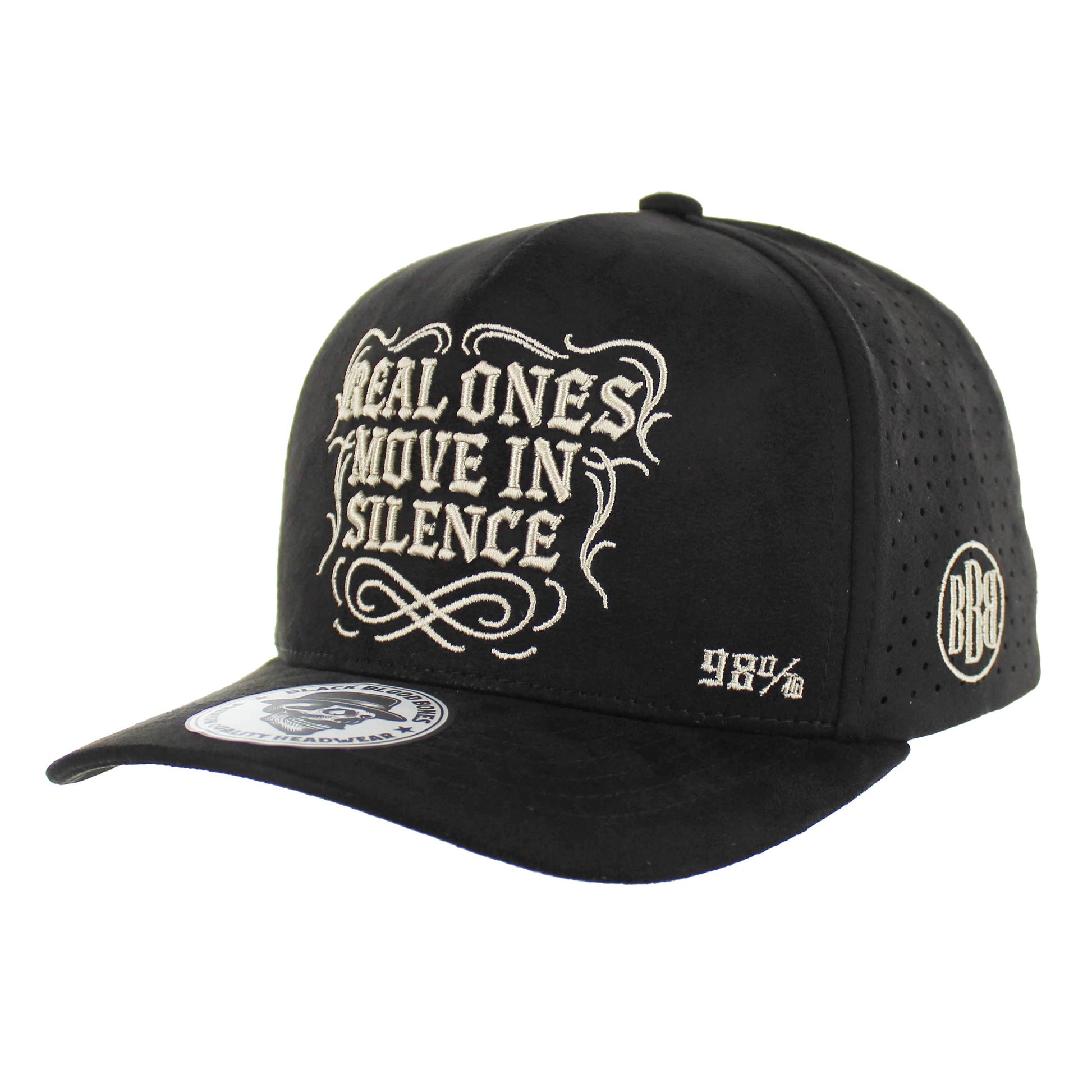 BBB007-1 - REAL ONES MOVE IN SILENCE - Black Suede